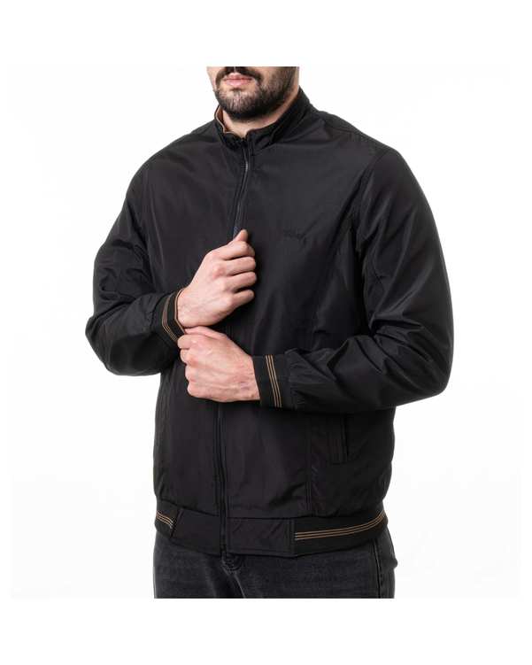 کاپشن مردانه دورو کمرکش مشکی کرم والیانت استایل Valiant Style کد K101203