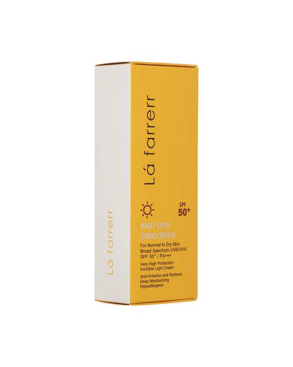 کرم ضد آفتاب و ضد لک بی رنگ SPF50 لافارر La Farrerr مناسب پوست خشک - تصویر 9