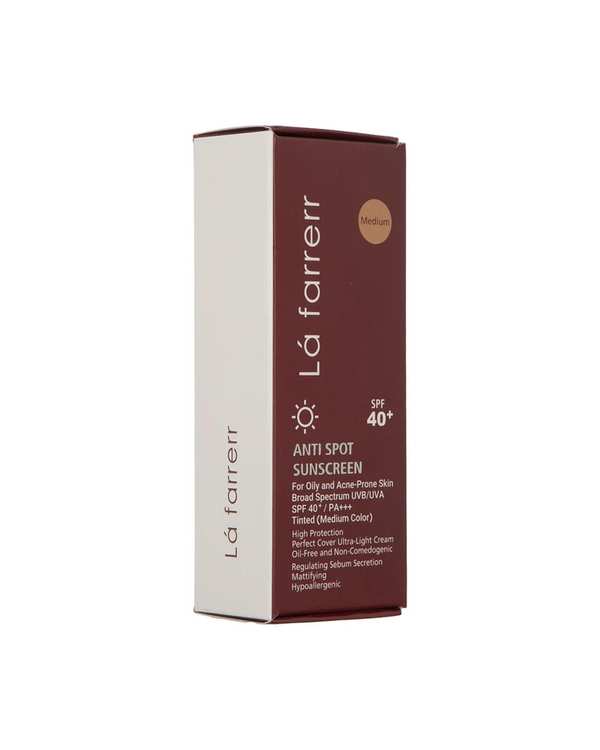 کرم ضد آفتاب و ضد لک رنگی SPF40 لافارر La Farrerr مناسب پوست چرب و دارای آکنه رنگ متوسط - تصویر 4