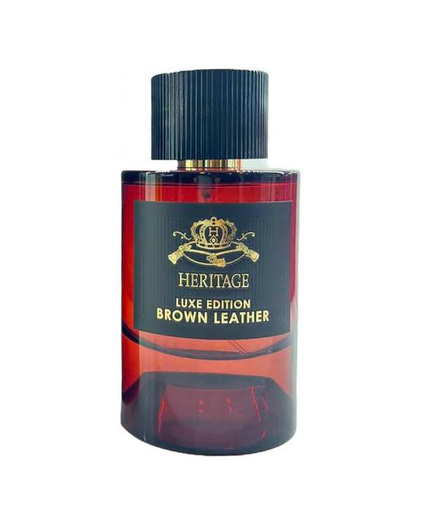 عطر هریتیج Heritage مدل لوکس ادیشن براون لدر luxe edition brown leather حجم 100ml