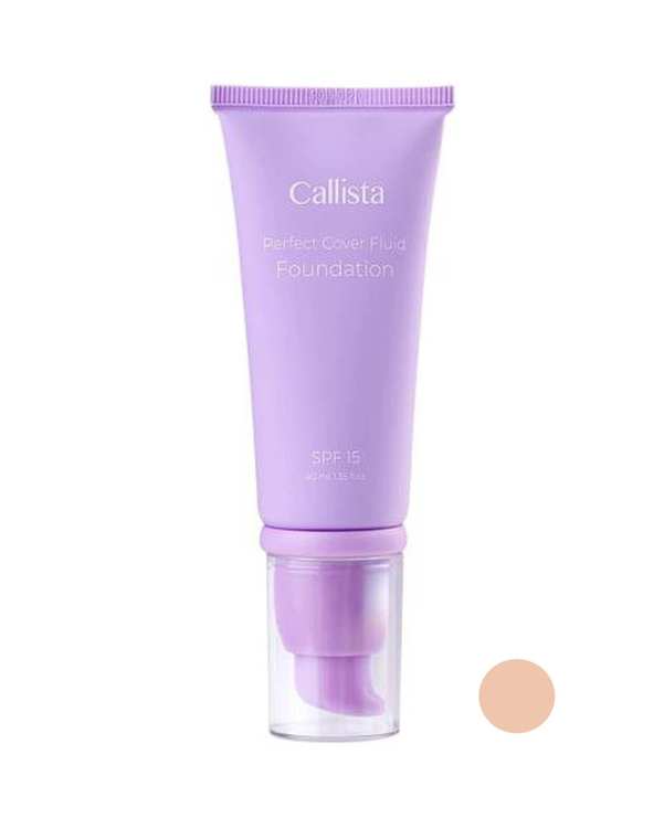 کرم پودر فلوییدی کالیستا Callista مدل Perfect Cover شماره F02 حجم 40ml