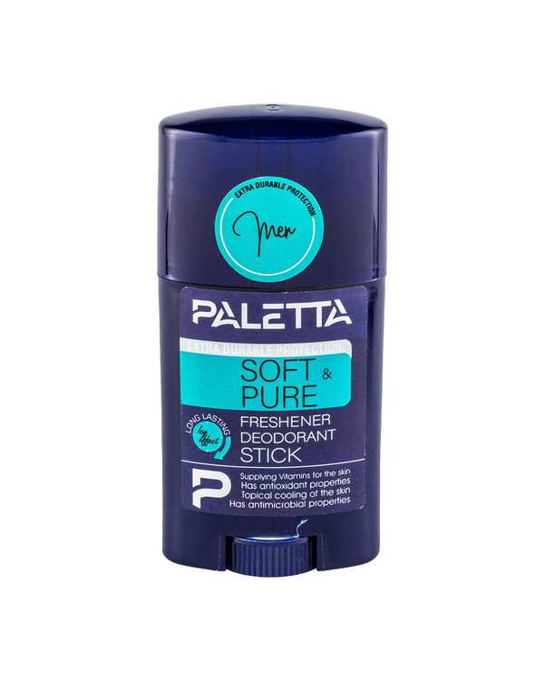 مام استیک صابونی مردانه پالتا Paletta مدل Soft And Pure حجم 40 میلی لیتر
