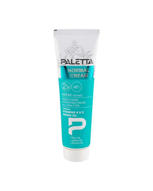 کرم مرطوب کننده دست و صورت تیوپی پالتا Paletta مدل Neem مناسب پوست معمولی حجم 100ml