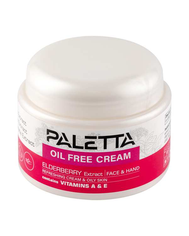 کرم مرطوب کننده دست و صورت پالتا Paletta مدل ElderBerry مناسب پوست چرب حجم 100ml