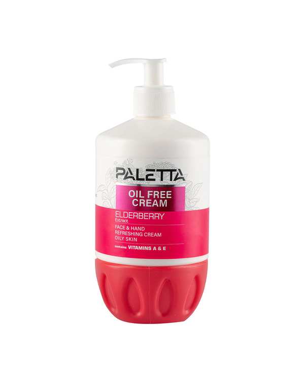 کرم مرطوب کننده دست و صورت پالتا Paletta مدل ElderBerry مناسب پوست چرب حجم 500ml