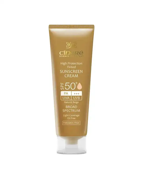 کرم ضد آفتاب رنگی SPF50 سینره Cinere بژ طبیعی 50ml