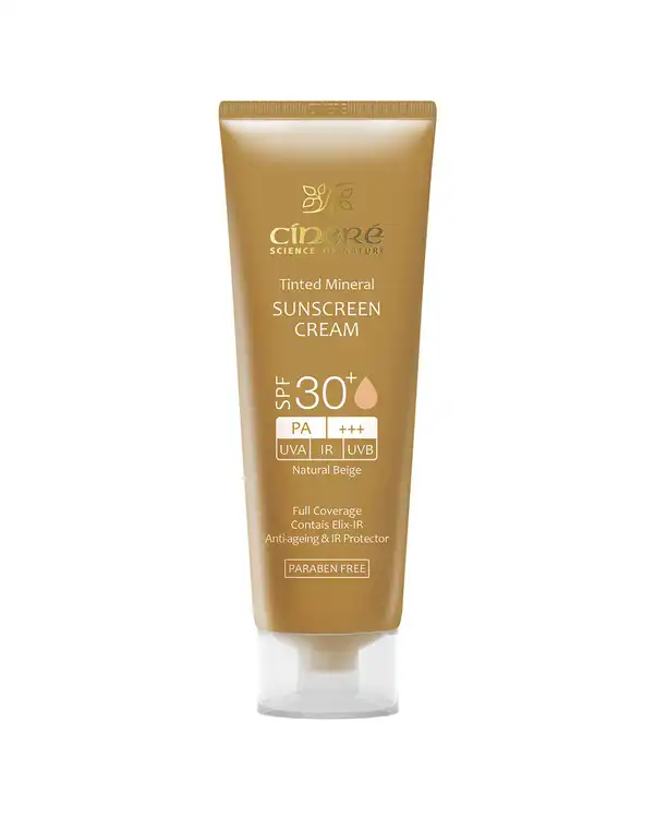 کرم ضد آفتاب رنگی SPF30 سینره Cinere مناسب انواع پوست رنگ بژ طبیعی 50ml