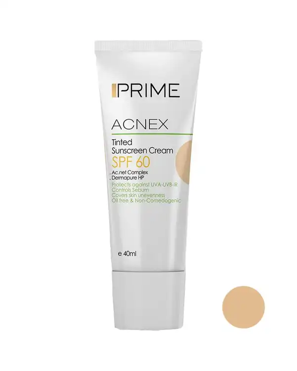 کرم ضد آفتاب رنگی SPF60 پرایم Prime بژ روشن
