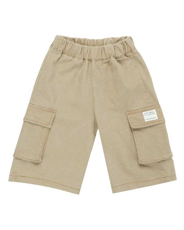 شلوارک پسرانه کتان کرم مرینو Merino کد 1723
