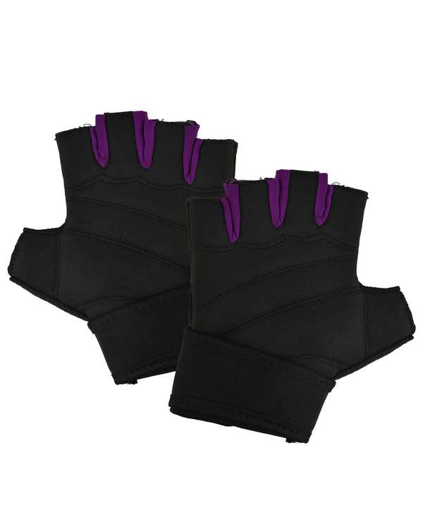 دستکش پیلاتس مشکی بنفش اورجینال Original کد 21246 - تصویر 3