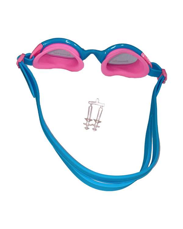 عینک شنا بچگانه صورتی آبی اسپیدو Speedo کد 21304-210 - تصویر 2