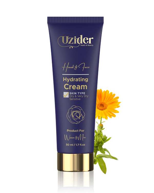 کرم آبرسان یوزیدر Uzider مناسب پوست های خشک و آسیب دیده حاوی کلاژن هیدرولیز شده 50ml