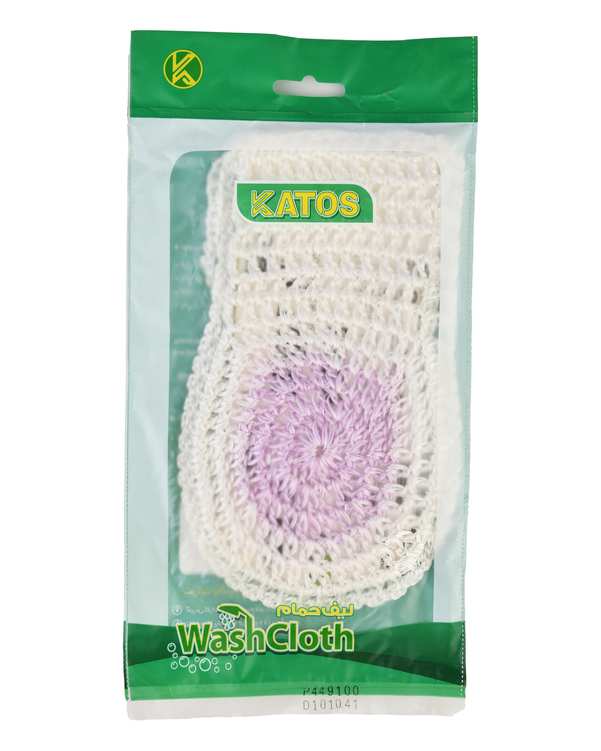لیف حمام کلاسیک ابریشمی سفید یاسی کاتوس Katos کد K114