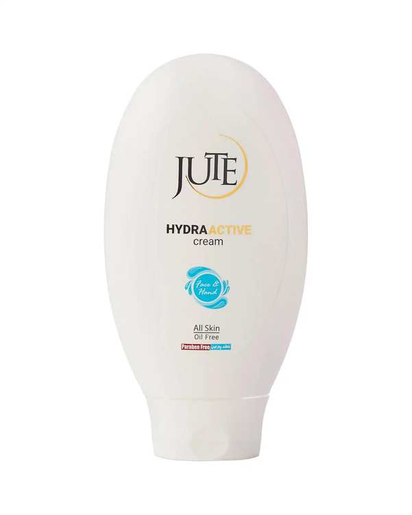 کرم آبرسان و مرطوب کننده دست و صورت فاقد چربی ژوت Jute مدل Hydra Active مناسب انواع پوست 150ml