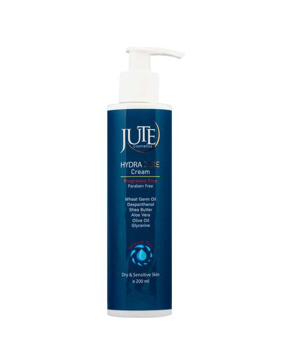 کرم آبرسان فاقد اسانس ژوت Jute مدل Hydra Care مناسب پوست خشک و حساس 70ml