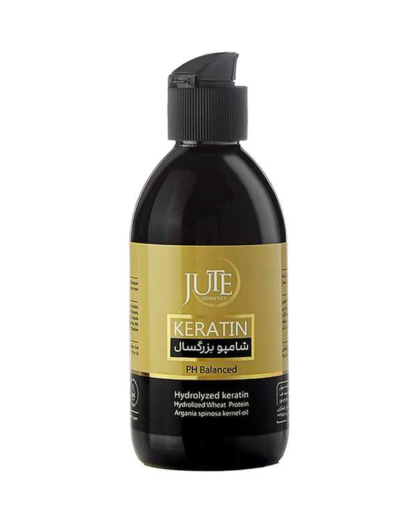 شامپو کراتین بدون سولفات ژوت Jute مناسب موهای کراتینه 250ml