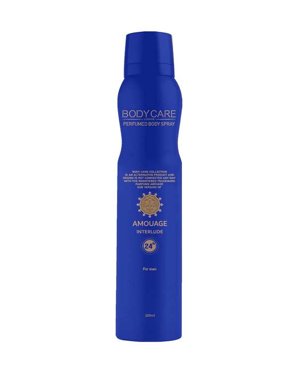 اسپری خوشبو کننده بدن مردانه بادی کر Body Care رایحه امواج Amouage Interlude حجم 200ml