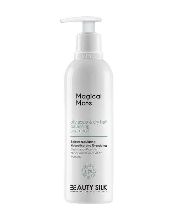 شامپو کف سر چرب موی خشک بیوتی سیلک Beauty Silk حجم 407ml