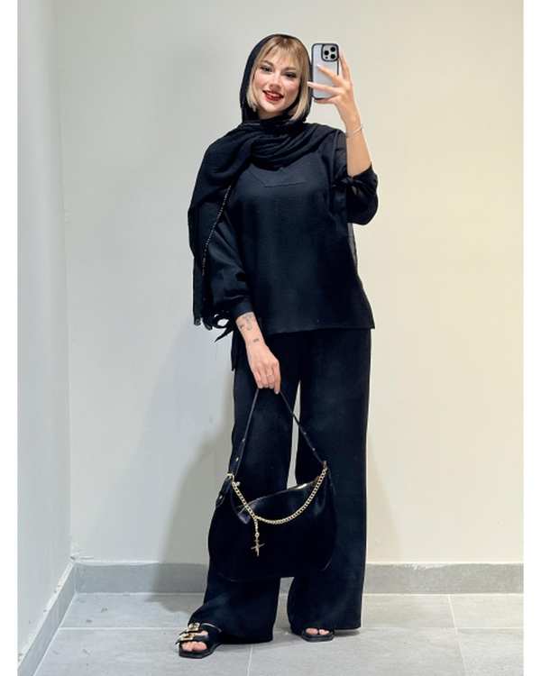 ست شومیز و شلوار زنانه کد 19031 - تصویر 12