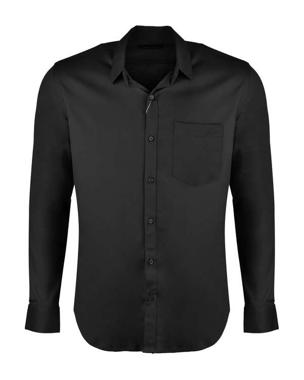 پیراهن مردانه مشکی والیانت استایل Valiant Style مدل شانلی کد P202001