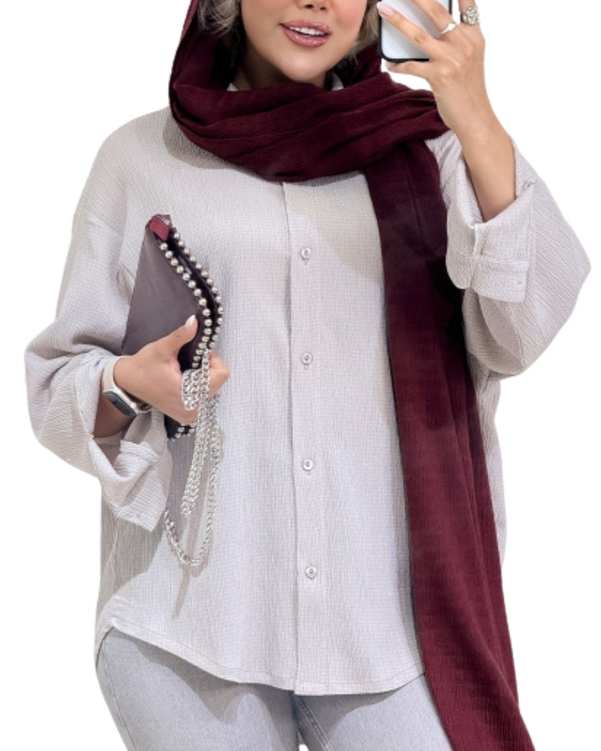 شومیز زنانه گلبهی کد 19014