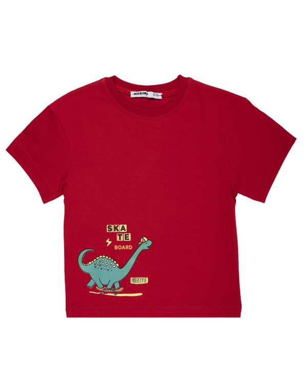 تیشرت پسرانه طرح اسکیت برد مرینو Merino کد 1731