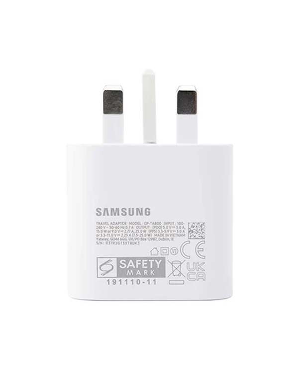 شارژر دیواری 25 وات سفید سامسونگ Samsung مدل EP-TA800