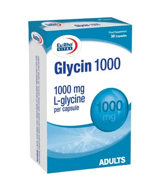 کپسول گلایسین 1000 یوروویتال بسته 30 عددی
