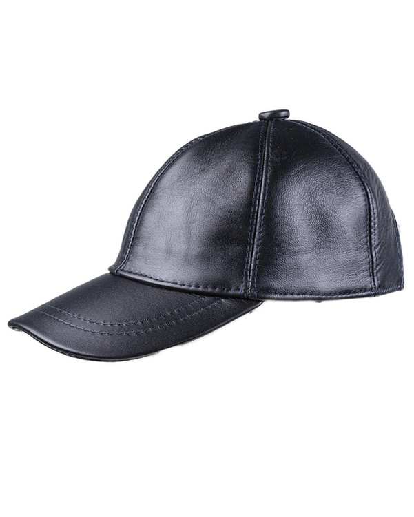 کلاه کپ چرم طبیعی نوک مدادی بیسراک Bisrak مدل HL-101N-127