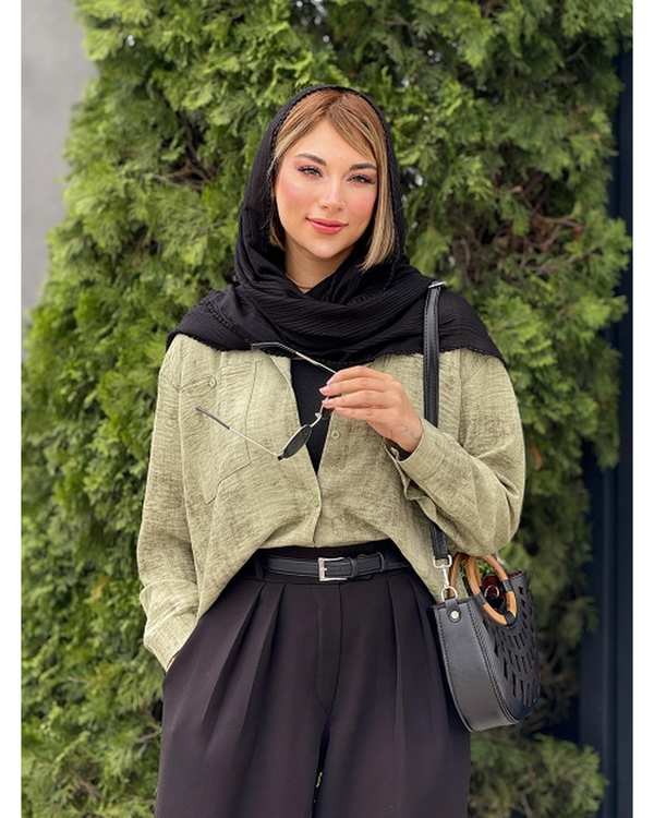 شومیز زنانه کد 18672 طرح صوفیا - تصویر 6