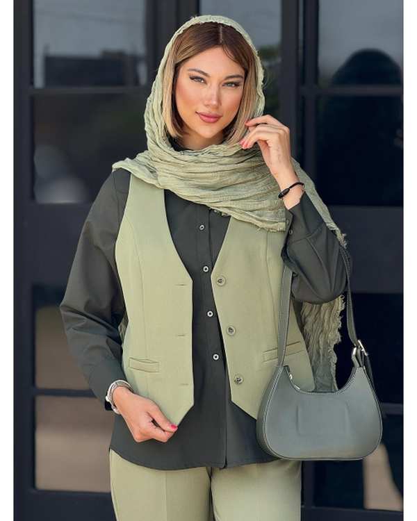 ست جلیقه و شلوار زنانه  کد 18464 - تصویر 7