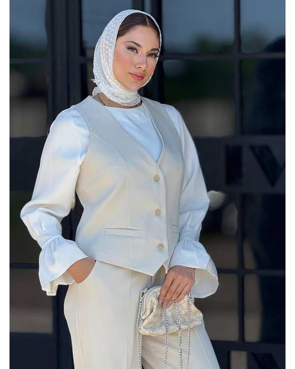 ست جلیقه و شلوار زنانه  کد 18464 - تصویر 14