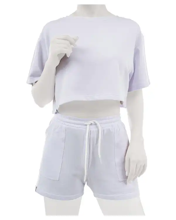 تی شرت زنانه کراپ سفید اسپورتلند SportLand مدل Sprint Shirt W کد 115937