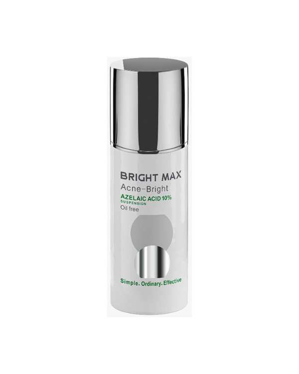 سوسپانسیون ضد آکنه و لک برایت مکس حاوی آزلائیک اسید 10% حجم 30ml
