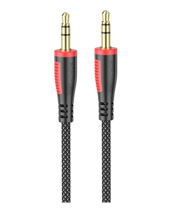 کابل AUX مشکی بروفون Borofone مدل BL14 طول 2 متر