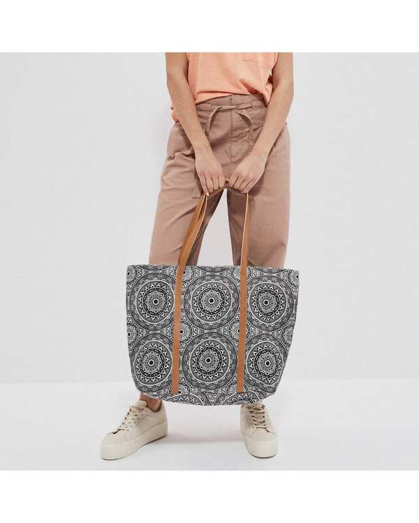 کیف زنانه پارچه ای زغالی مودو Moodo مدل L-TO-3718 - تصویر 6