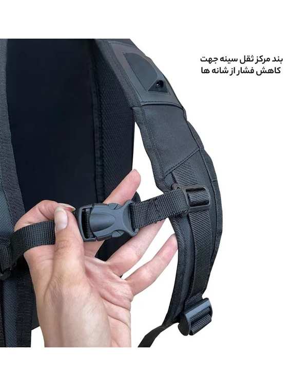 کوله پشتی لپ تاپ مشکی فوروارد مدل FCLT6688 - تصویر 6