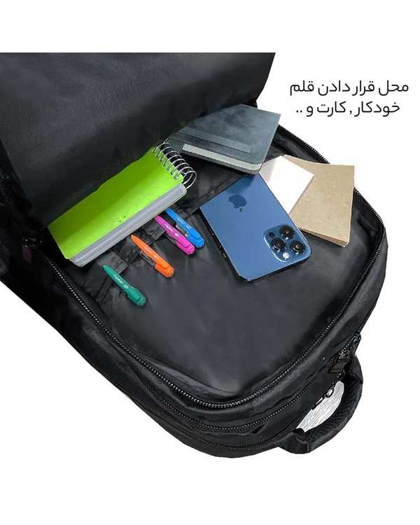 کوله پشتی لپ تاپ مشکی فوروارد Forward مدل FCLT66101 - تصویر 7