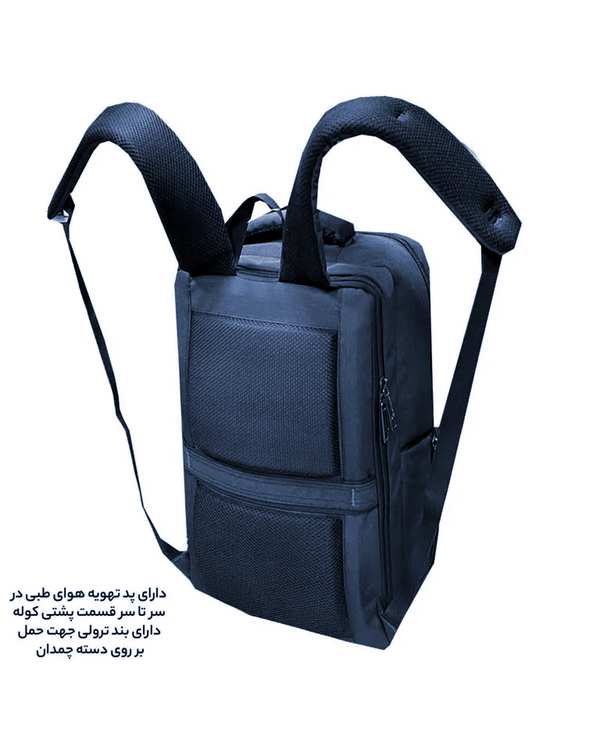 کوله پشتی لپ تاپ سرمه ای فوروارد Forward مدل FCLT65033 EXTRA DEVICE - تصویر 2