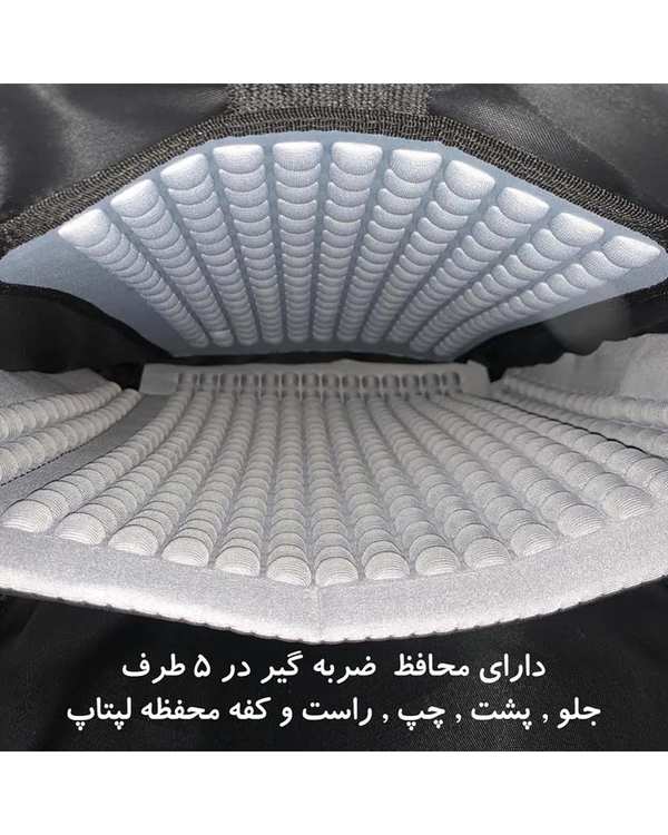 کوله پشتی لپ تاپ مشکی فوروارد Forward مدل FCLT6007 - تصویر 2