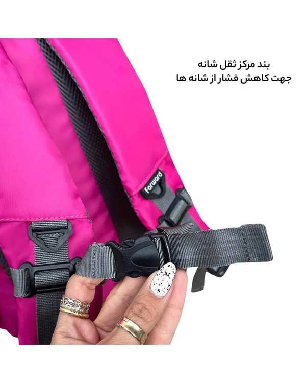 کوله پشتی لپ تاپ بنفش فوروارد Forward مدل FCLT6008 - تصویر 2