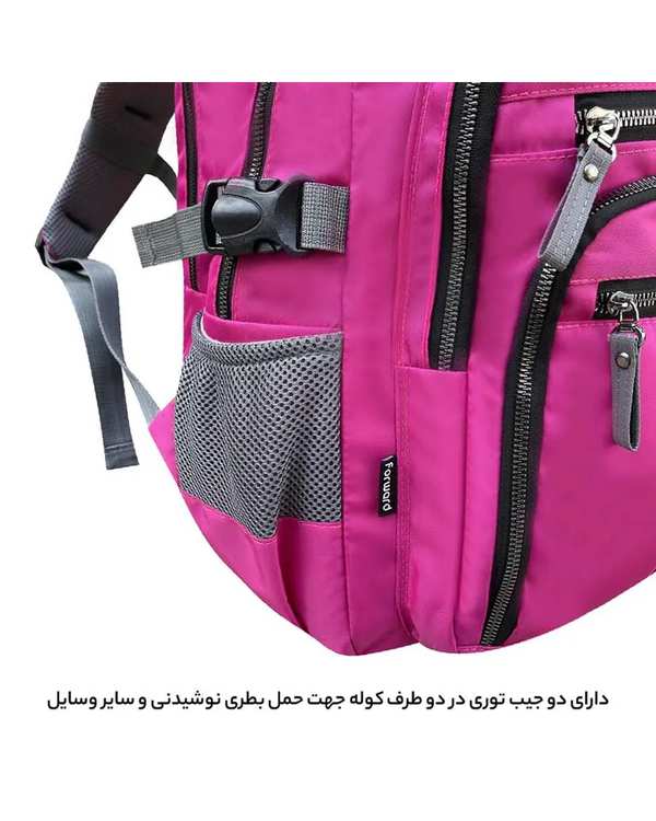 کوله پشتی لپ تاپ بنفش فوروارد Forward مدل FCLT6008 - تصویر 7