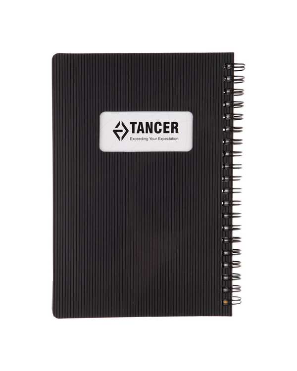 دفترچه یادداشت مشکی تنسر مدل همراه روزانه کد 001