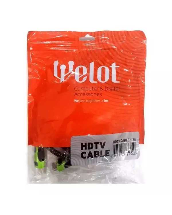 کابل WELOT HDMI مشکی طول 1.5 متر - تصویر 2