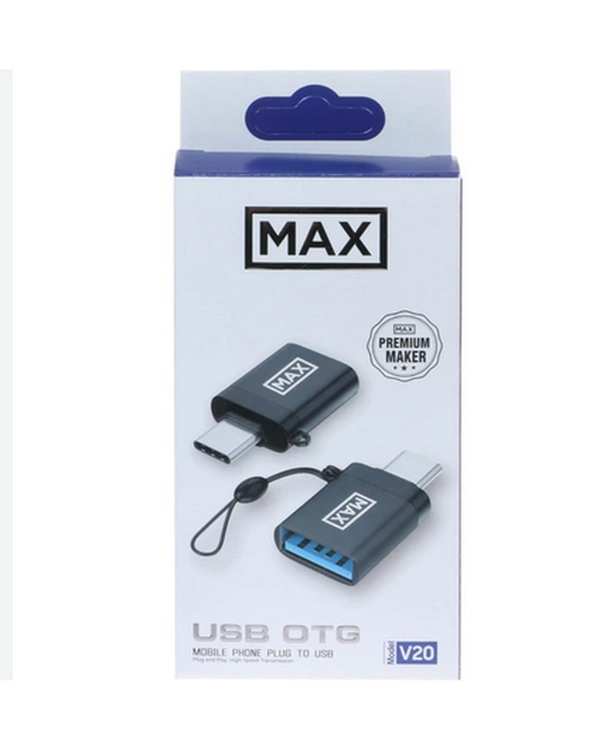 مبدل OTG TYPE-C مشکی مدل OTG MAX-V20 - تصویر 2