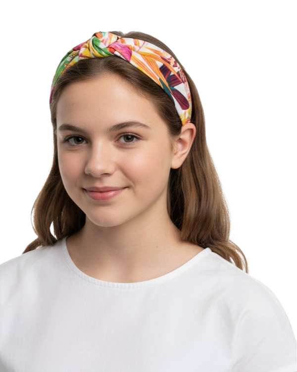 تل مو زنانه سفید تارتن Tartan طرح گل دار کد 11870376
