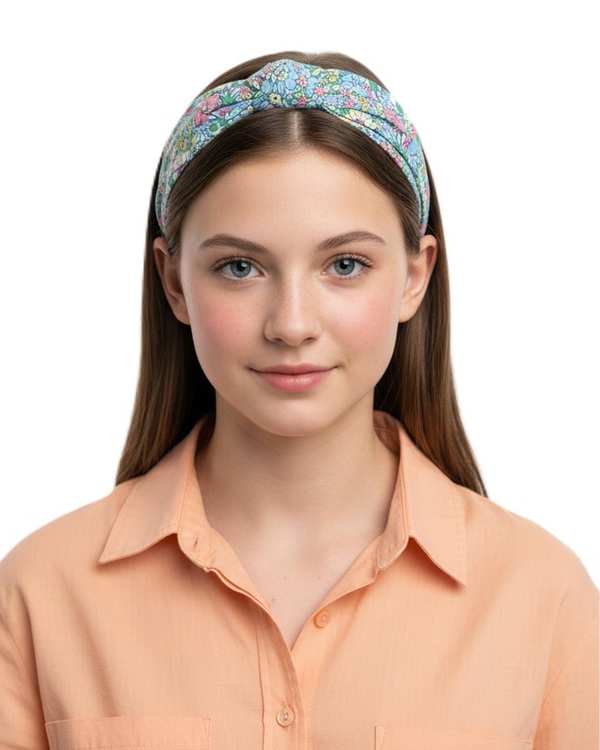تل مو زنانه سفید تارتن Tartan طرح گل بهاری کد 11870276