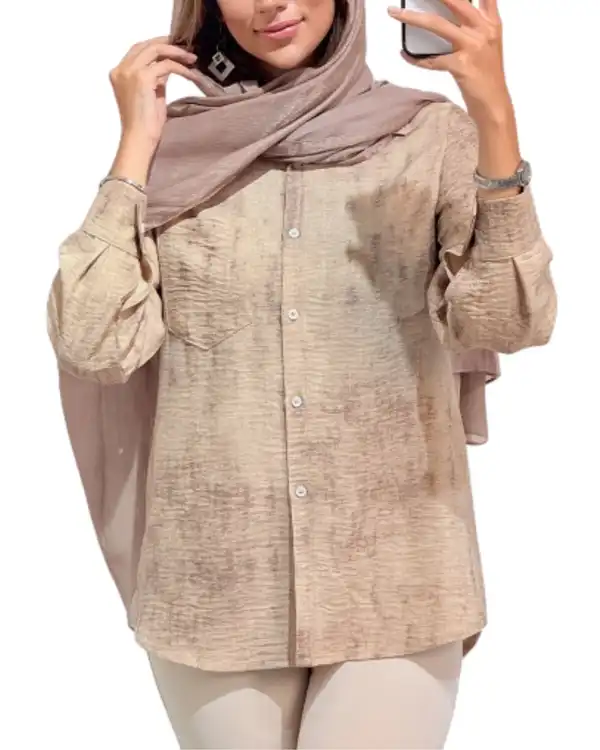 شومیز زنانه تک جیب صوفیا کد 19194 ?>