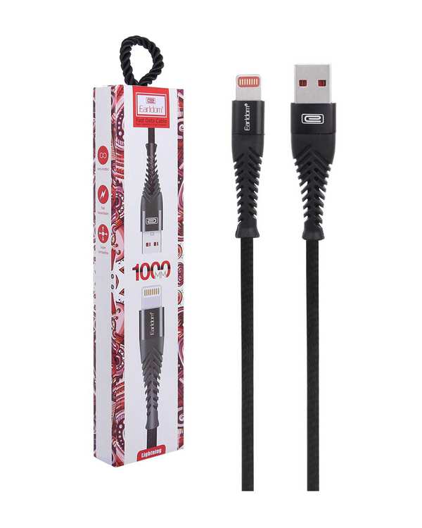 کابل شارژ فست آیفون مشکی Earldom مدل EC-061i