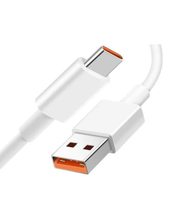 کابل شارژ سریع تایپ سی سفید شیائومی Xiaomi - تصویر 3